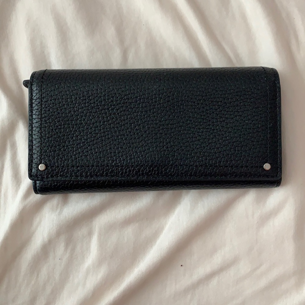 Treasure and Bond black large trifold wallet